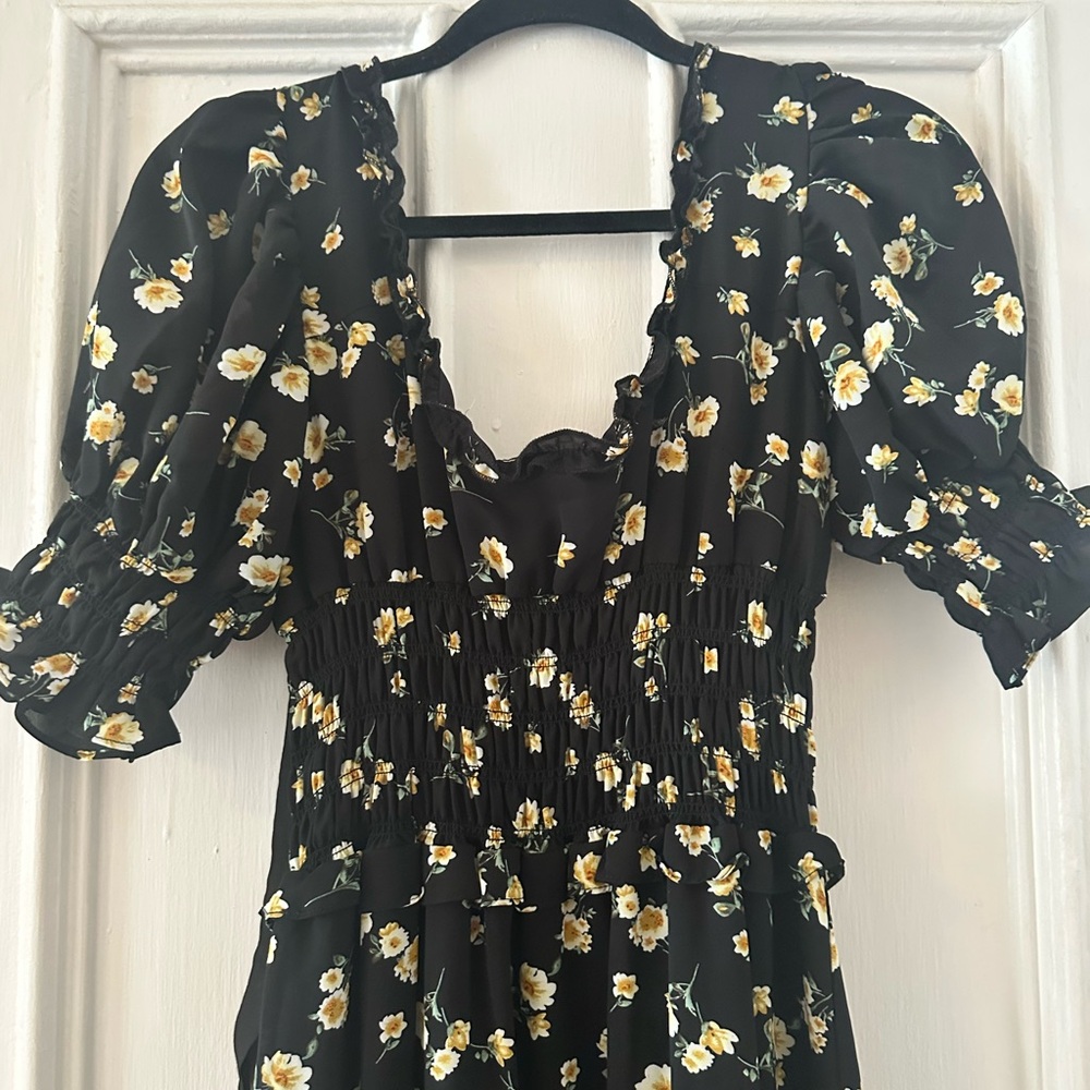 Sister Jane Black Floral Maxi Dress